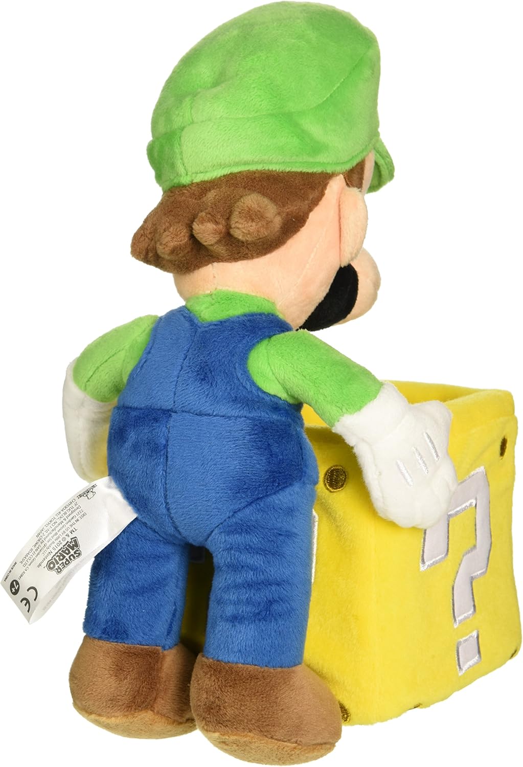 Peluche Super Mario Bros. Luigi Bloque de monedas 10 in