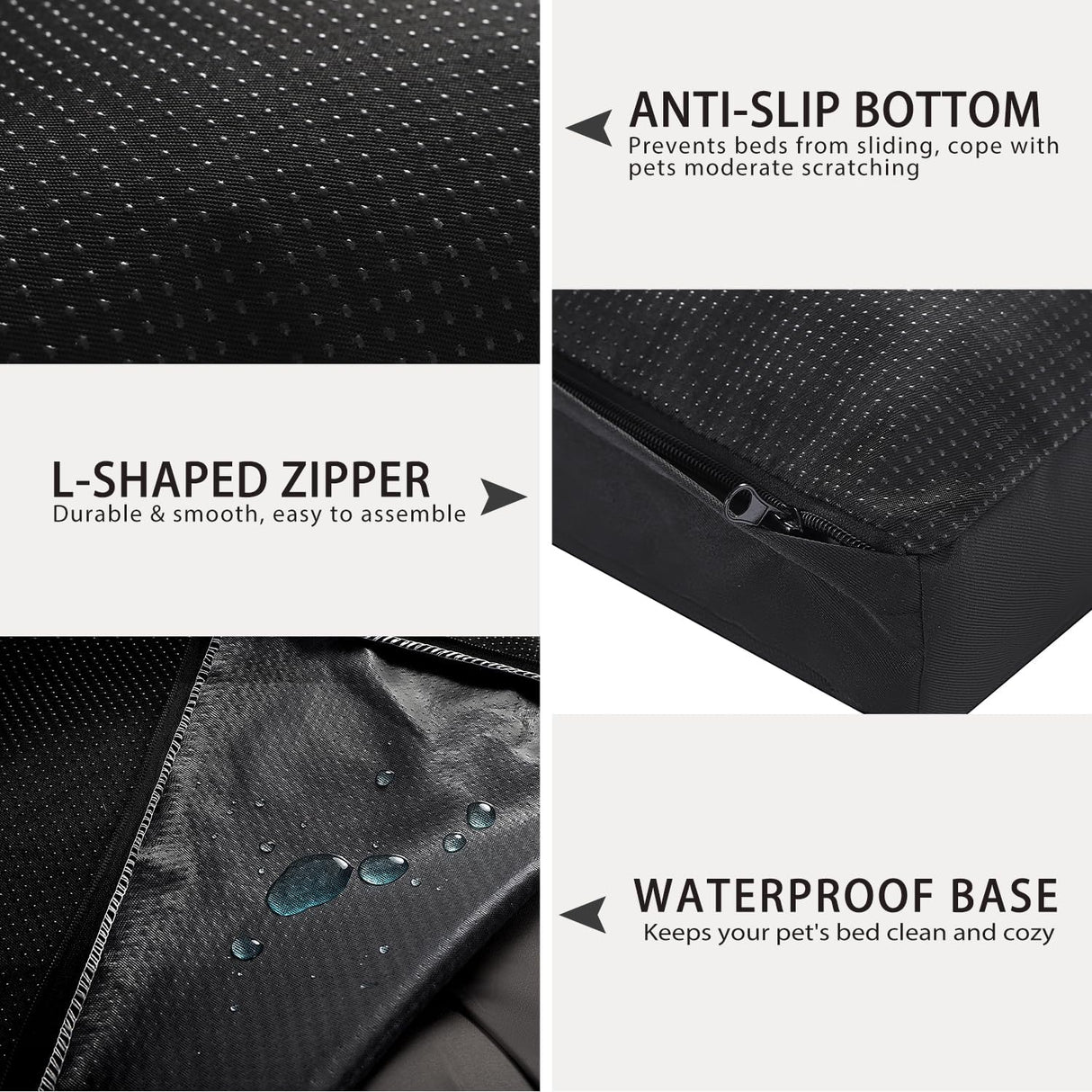 Cama para Perro Impermeable Deluxe con Funda Lavable 35x22