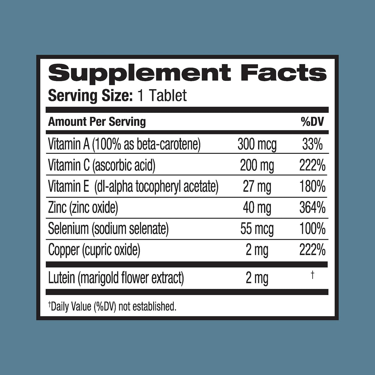 Ocuvite Suplemento de vitamina y mineral para ojos de Bausch