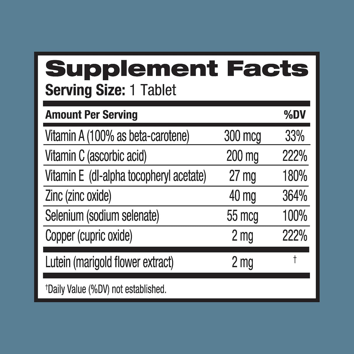 Suplemento vitamínico para ojos Bausch & Lomb Ocuvite 2,2