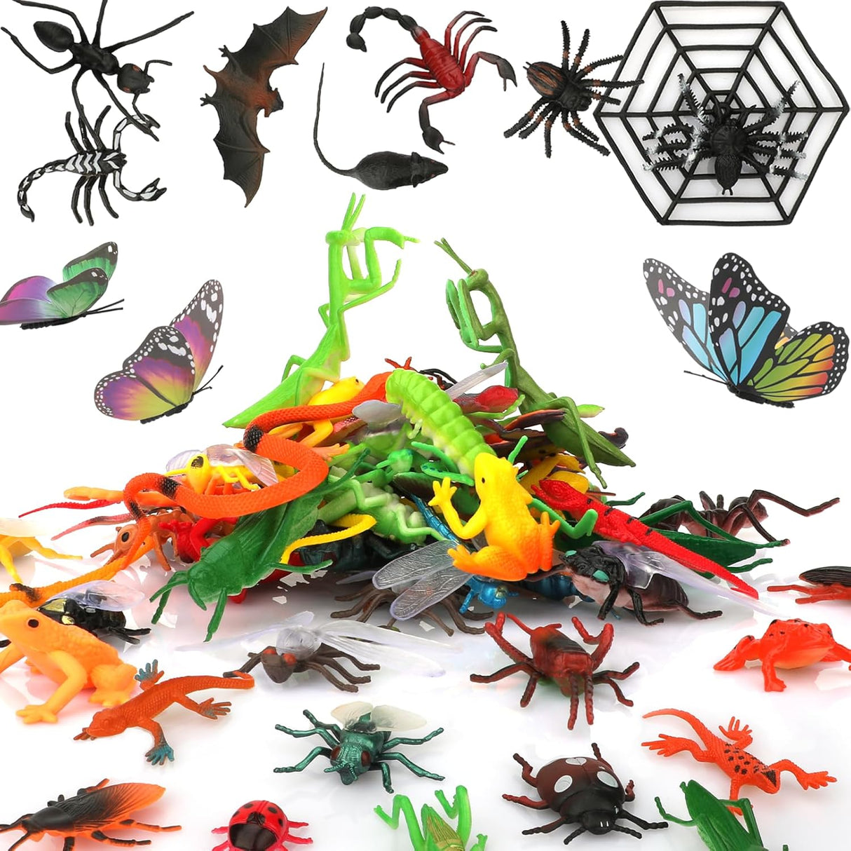 Juguetes de Insectos Falsos Coopay, 78 Piezas, Diversión y Educación