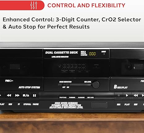 Sintonizador digital dual Cassette PYLE-HOME - PT649D