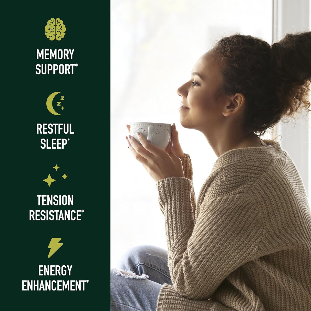 Suplemento Ashwagandha 1300mg, Adaptógeno, 120 cápsulas