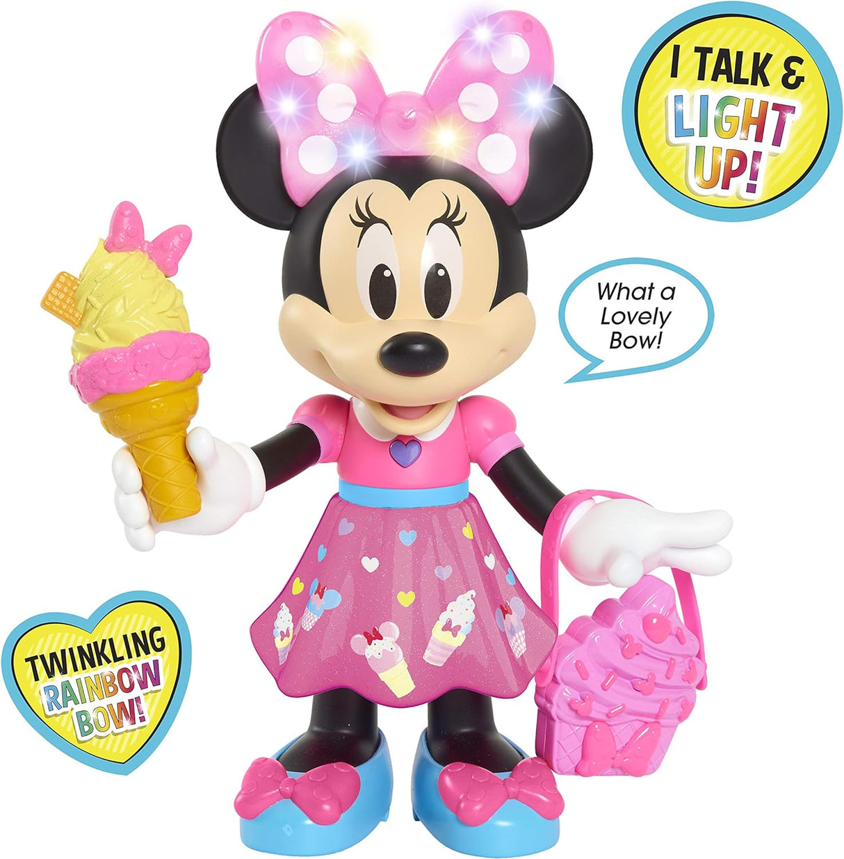 Muñeca Interactiva Minnie Mouse, Disney Junior, 10 Pulgadas