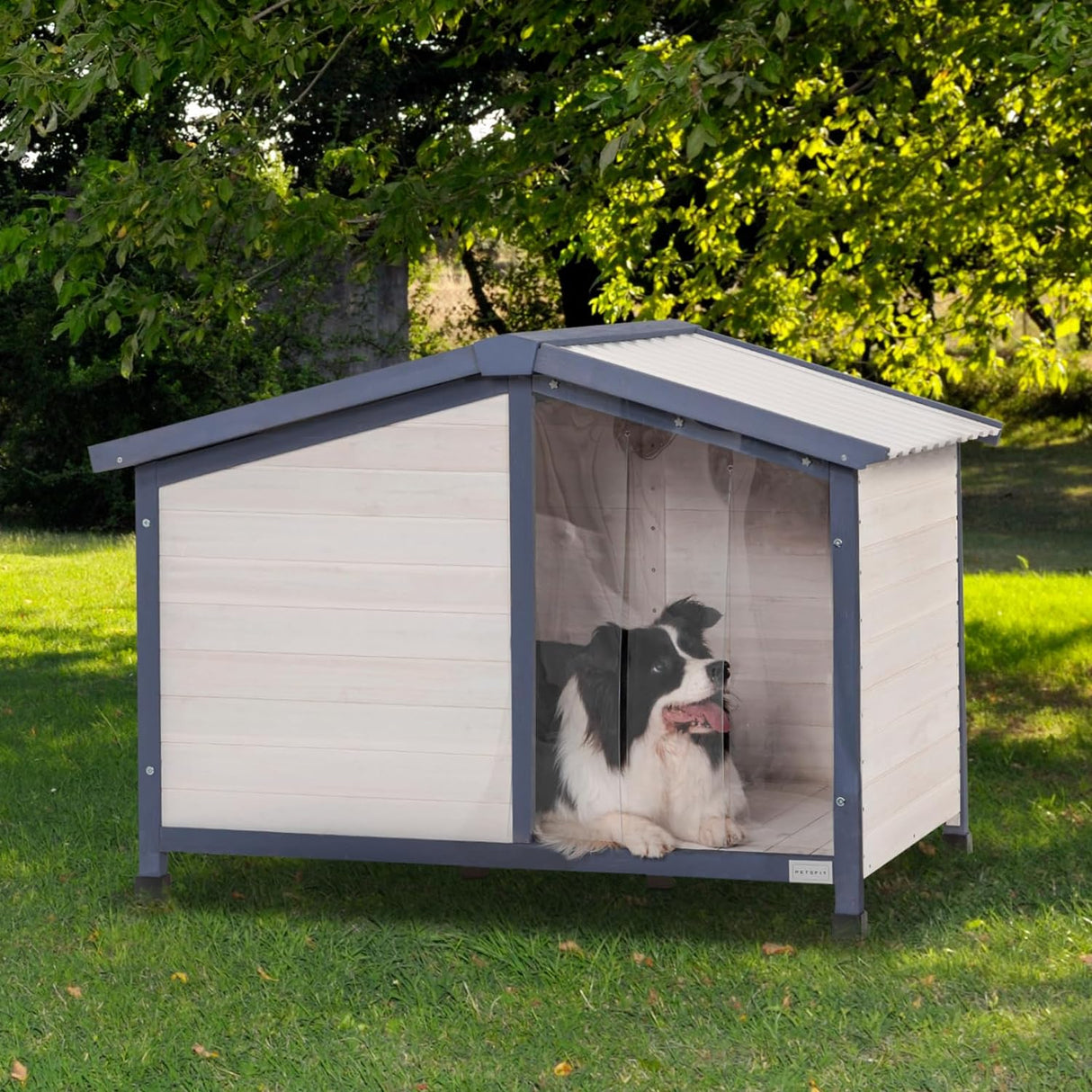 Casa grande para perros techo de PVC Petsfit
