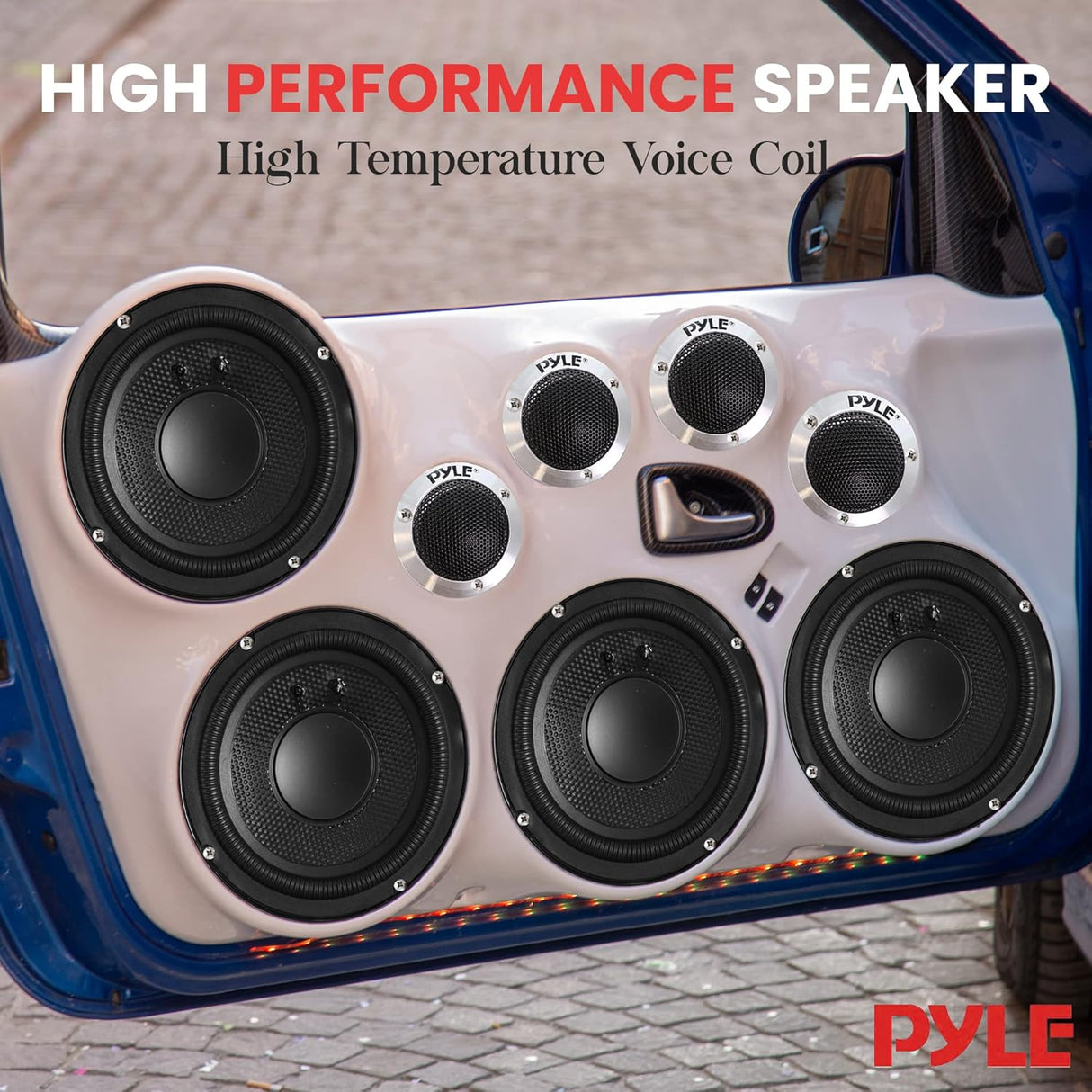 Parlantes de doble cúpula de titanio PYLE PLTWB3