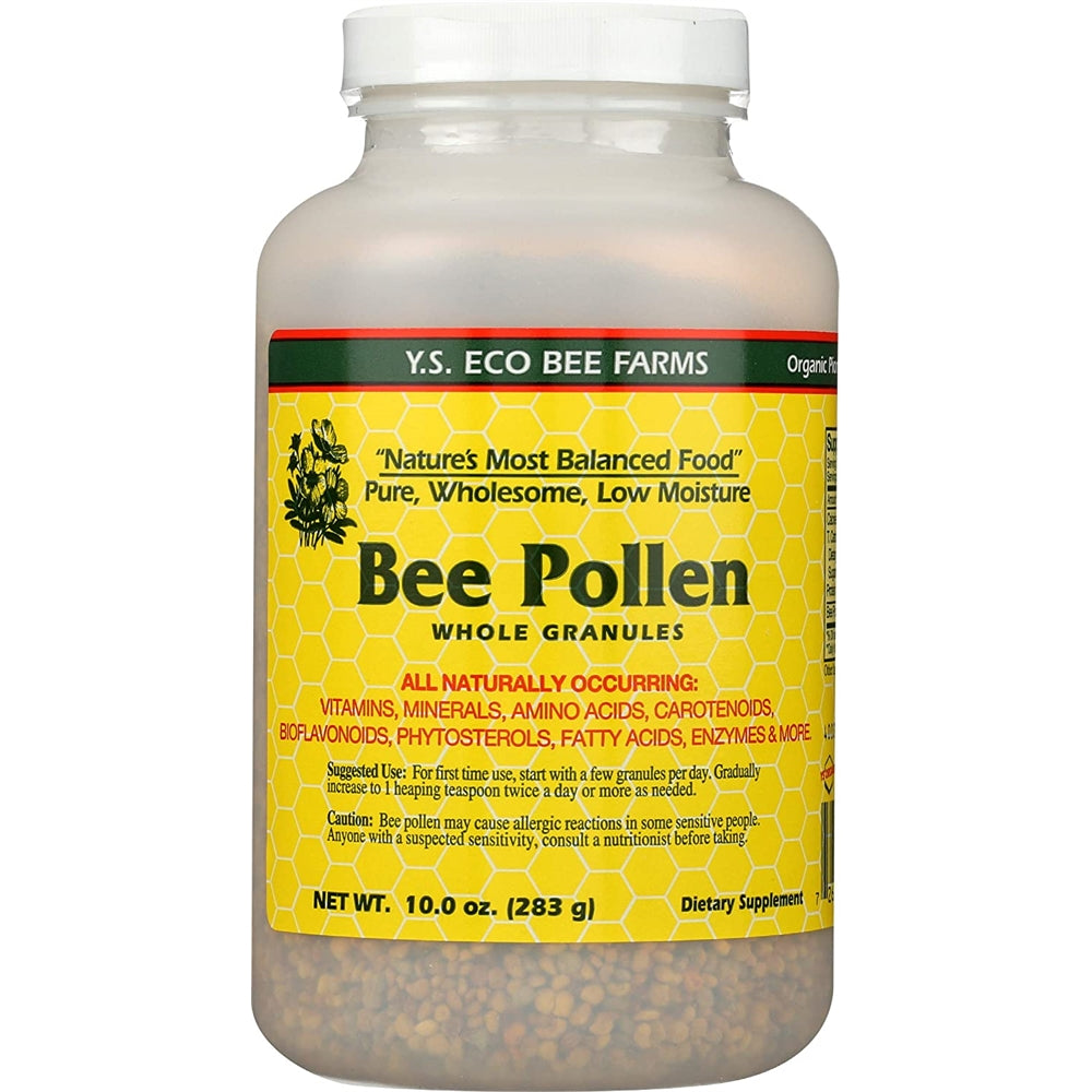 Suplemento Gránulos de polen de abejas baja humedad 10 oz