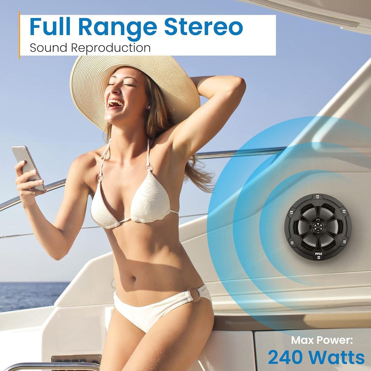 Parlantes marinos de dos vías PYLE PLMR65C2B