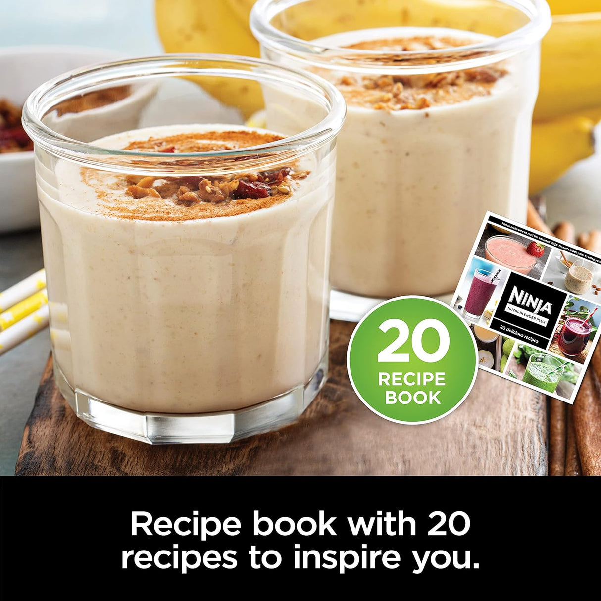 Licuadora Personal Ninja BN301, 900W, (3) Tazas, Fácil Limpieza