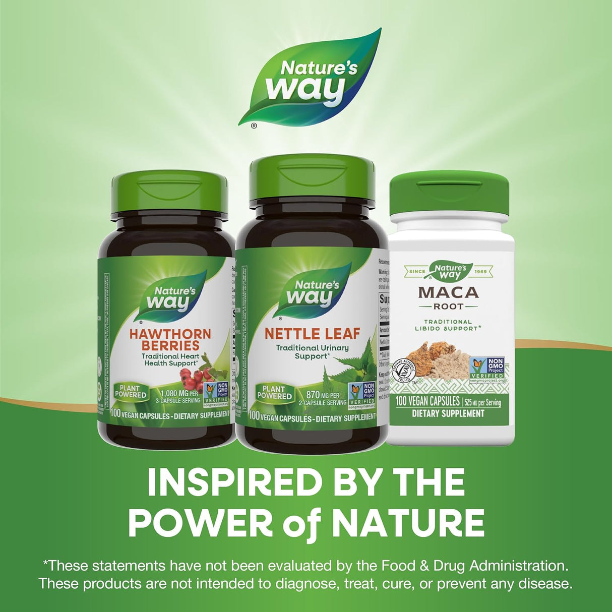 Hoja de Ortiga, Nature's Way, 870 mg, 100 Cápsulas Veganas