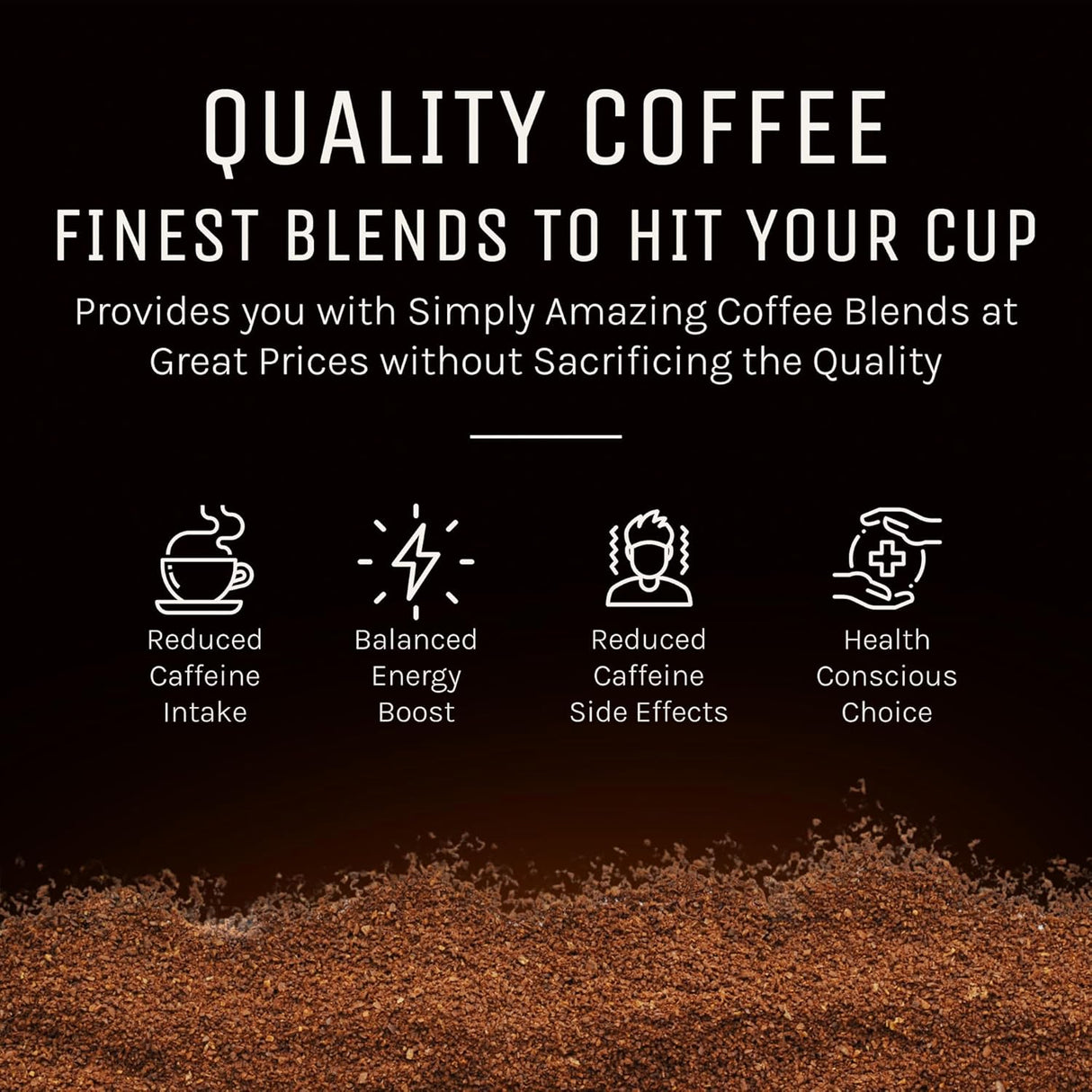 Café Molido Half Caff Marquis, Mezcla Ethiopian y Decaf, 2 lb