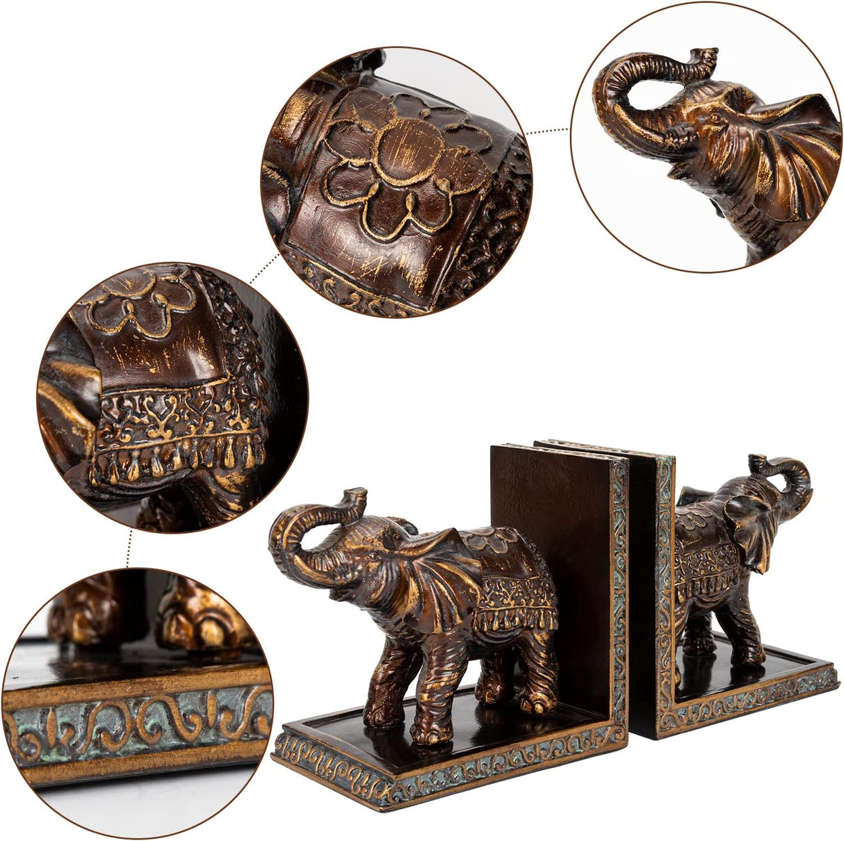 Sujetalibros resistentes del hogar