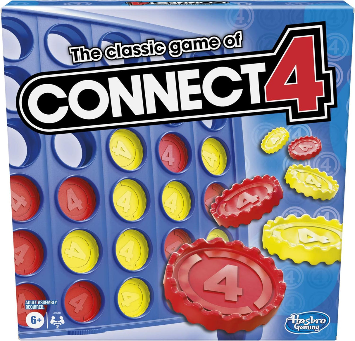 Conecta 4 Hasbro, Juego de Estrategia para 2 Jugadores
