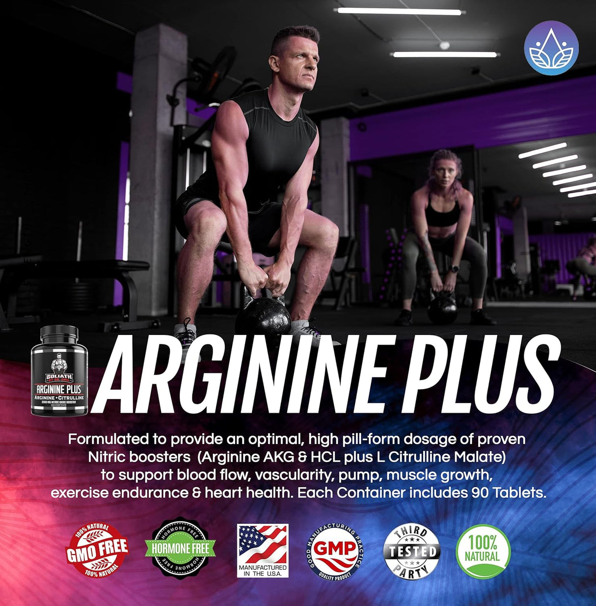 Suplemento ARGININE Plus - L arginina + L citrulina 2500 mg