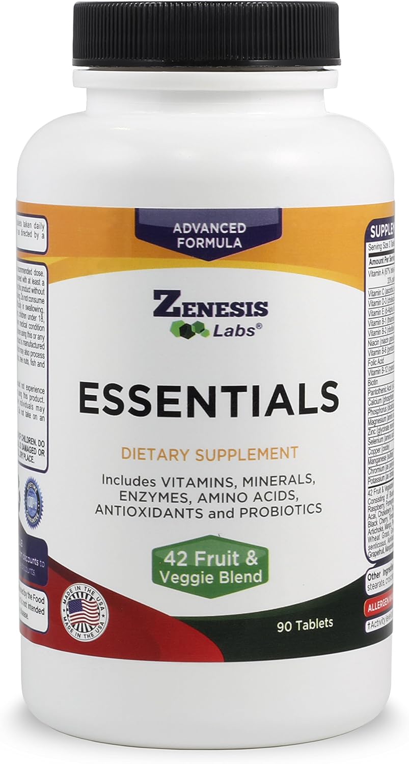 Vitaminas Zenesis Labs - Multivitamínico Natural 90ct
