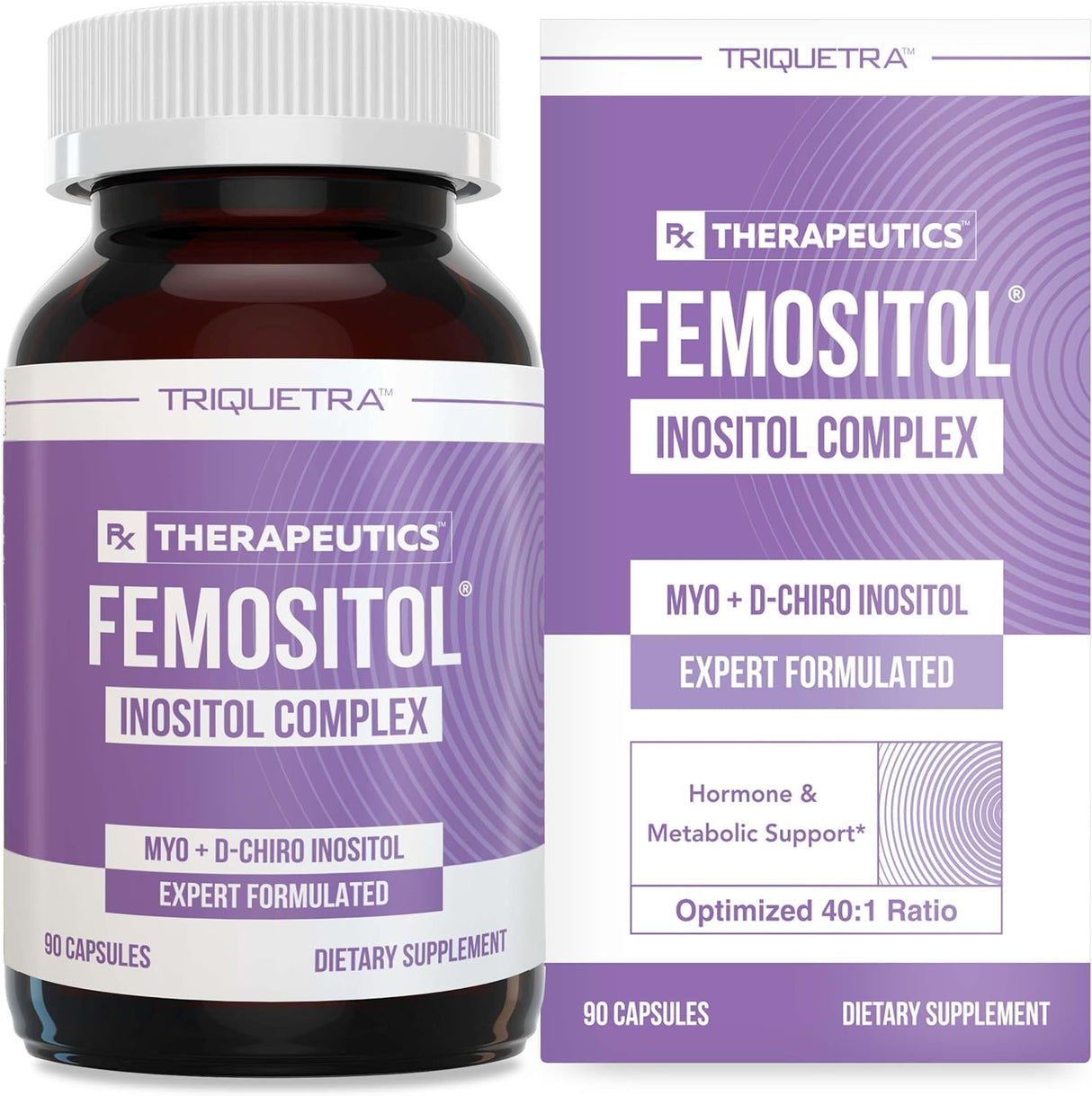 Inositol Suplemento Complejo 40:1 Hormonal y Ovarios 90 cápsulas
