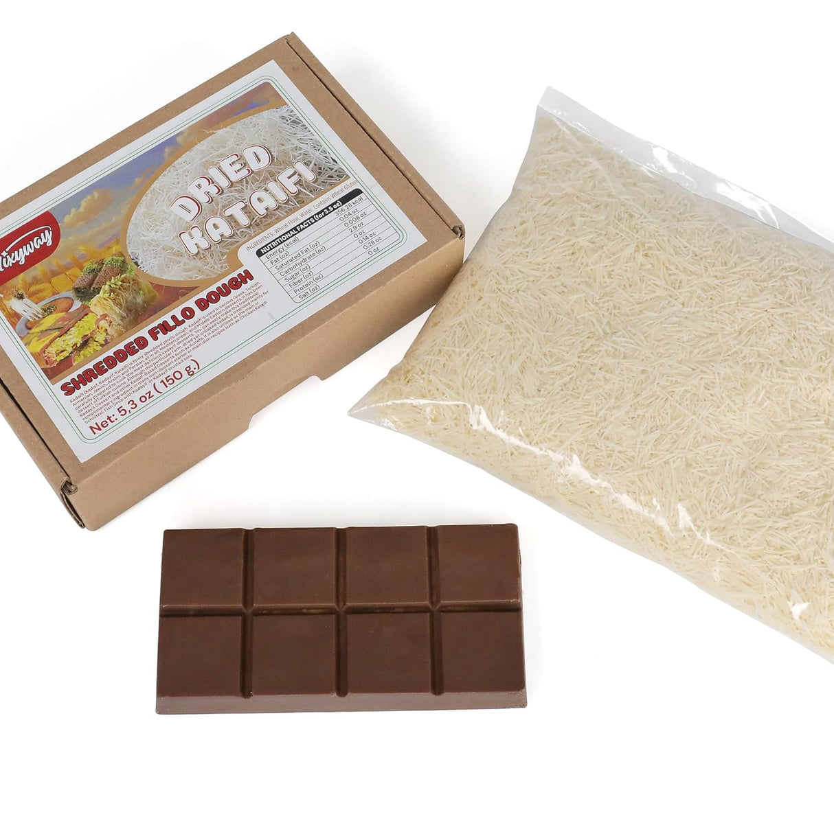 Kataifi de Fideos Fillo para Postre Dubai con Pistacho 150g