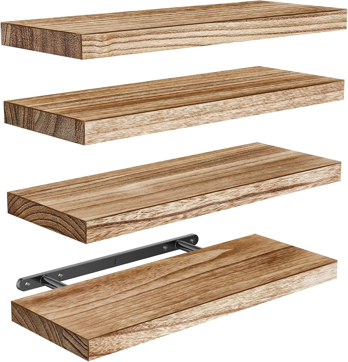 Estantes Flotantes AMADA HOMEFURNISHING de Madera, Set de 4