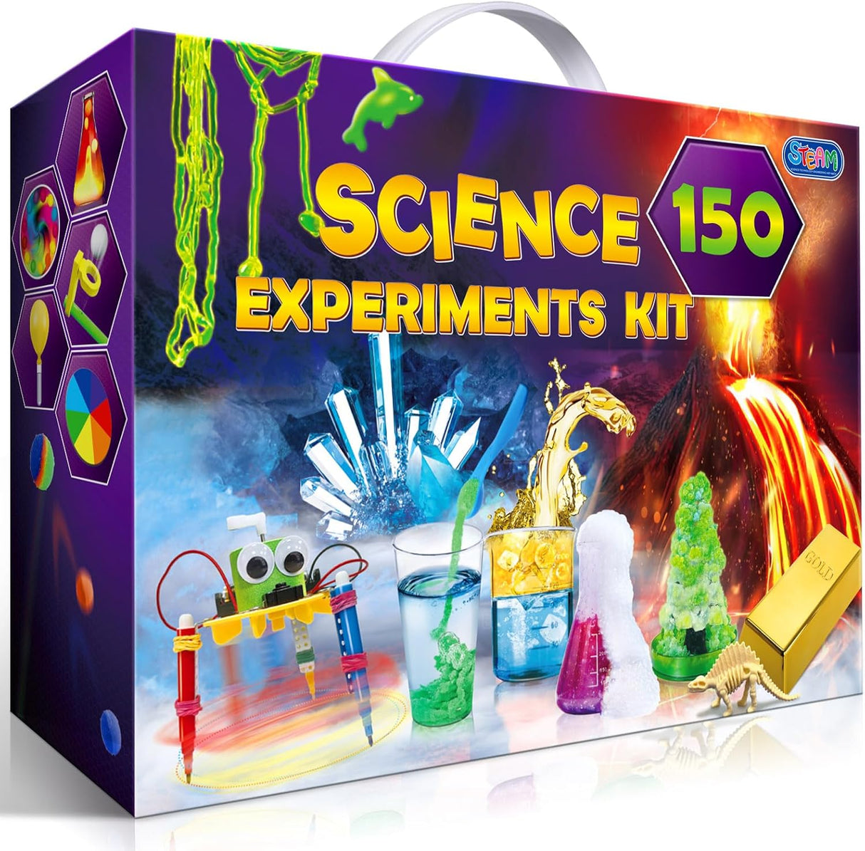 Kit de Experimentos UNGLINGA 150, Juguetes Educativos STEM