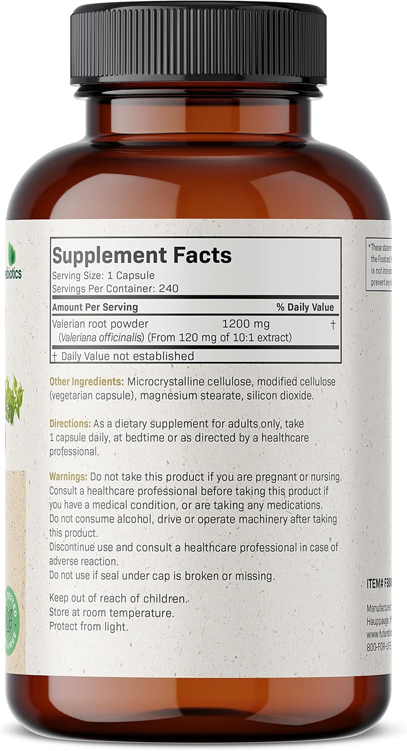 Suplemento Raíz de valeriana 1200 mg promueve la relajación