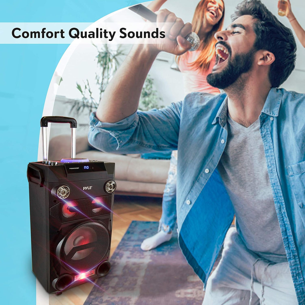 Parlante Portátil  con Bluetooth PYLE-PRO PWMA335BT