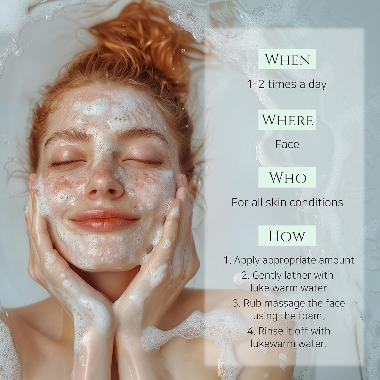 Limpiador Facial en Gel, Limpieza Profunda, para Todo Tipo de Piel