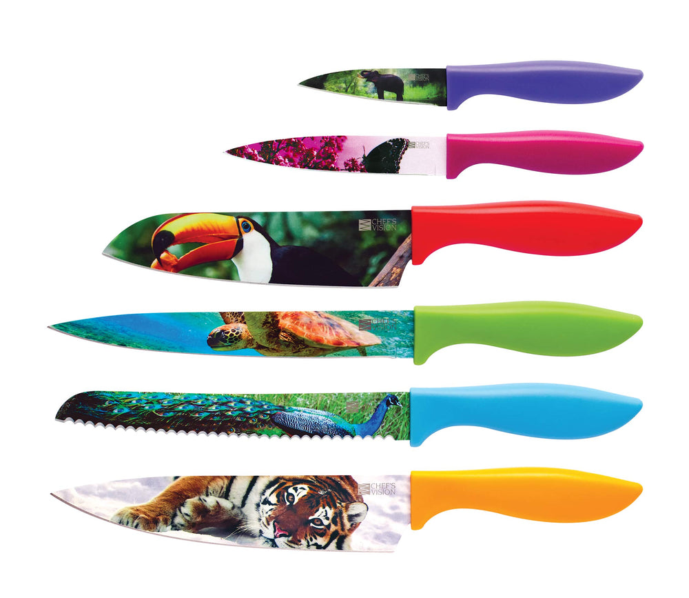Juego de cuchillos de cocina en caja de regalo