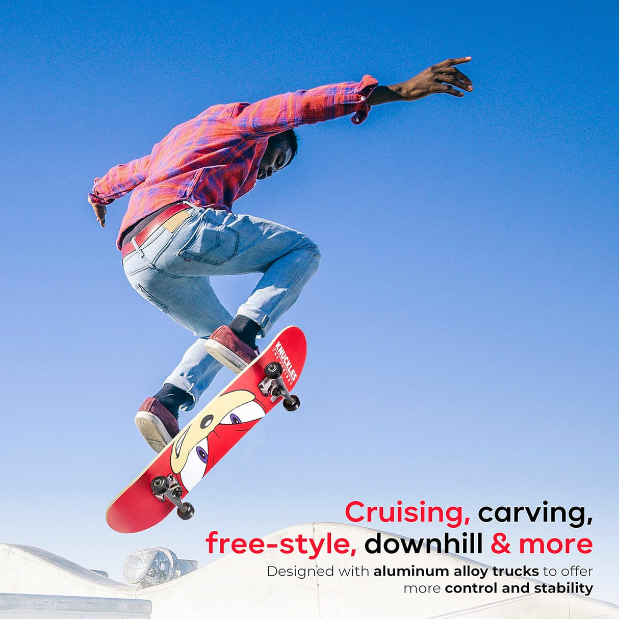 Patineta Cruiser con Rodamientos ABEC 5 - Sonic y Amigos