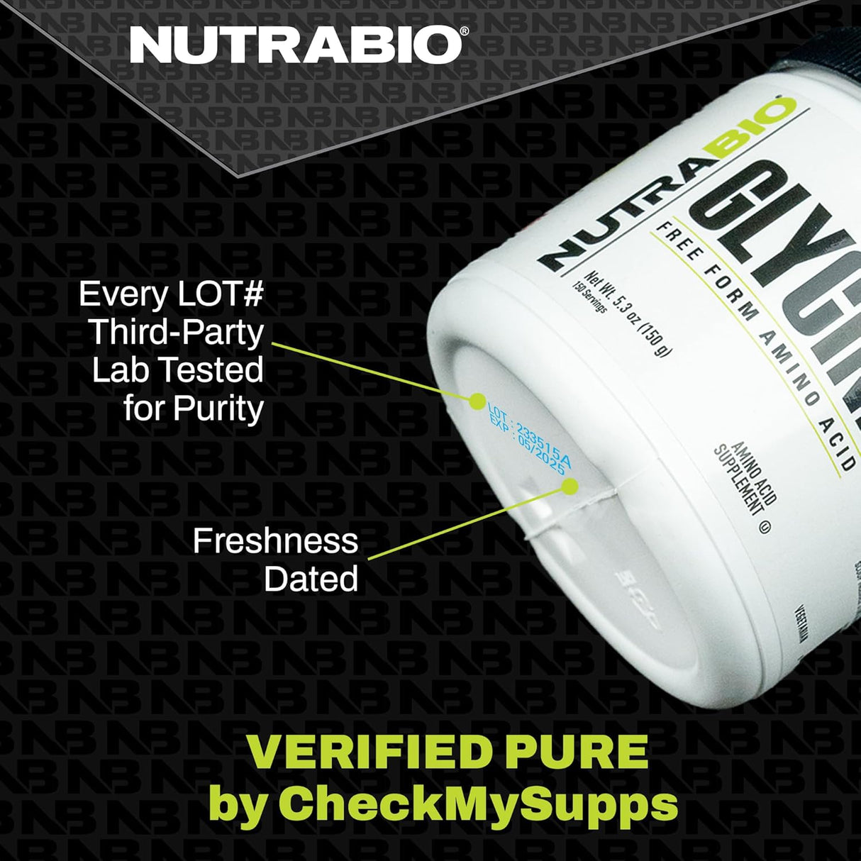 L-Leucina 100% Pura NutraBio - 400mg, 180 Cápsulas Veganas