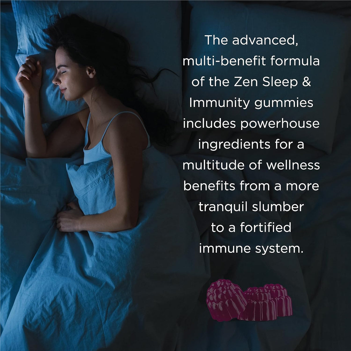Fortify Zen Sleep Aid + Immune Support - 42 gomitas veganas
