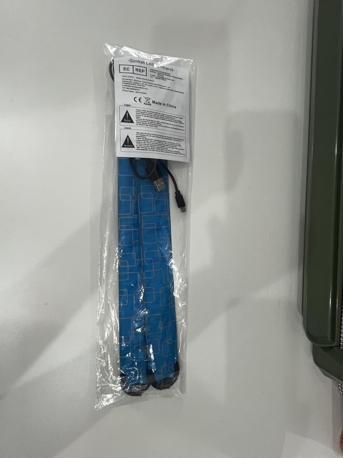 Brazalete LED recargable para correr de alta visibilidad