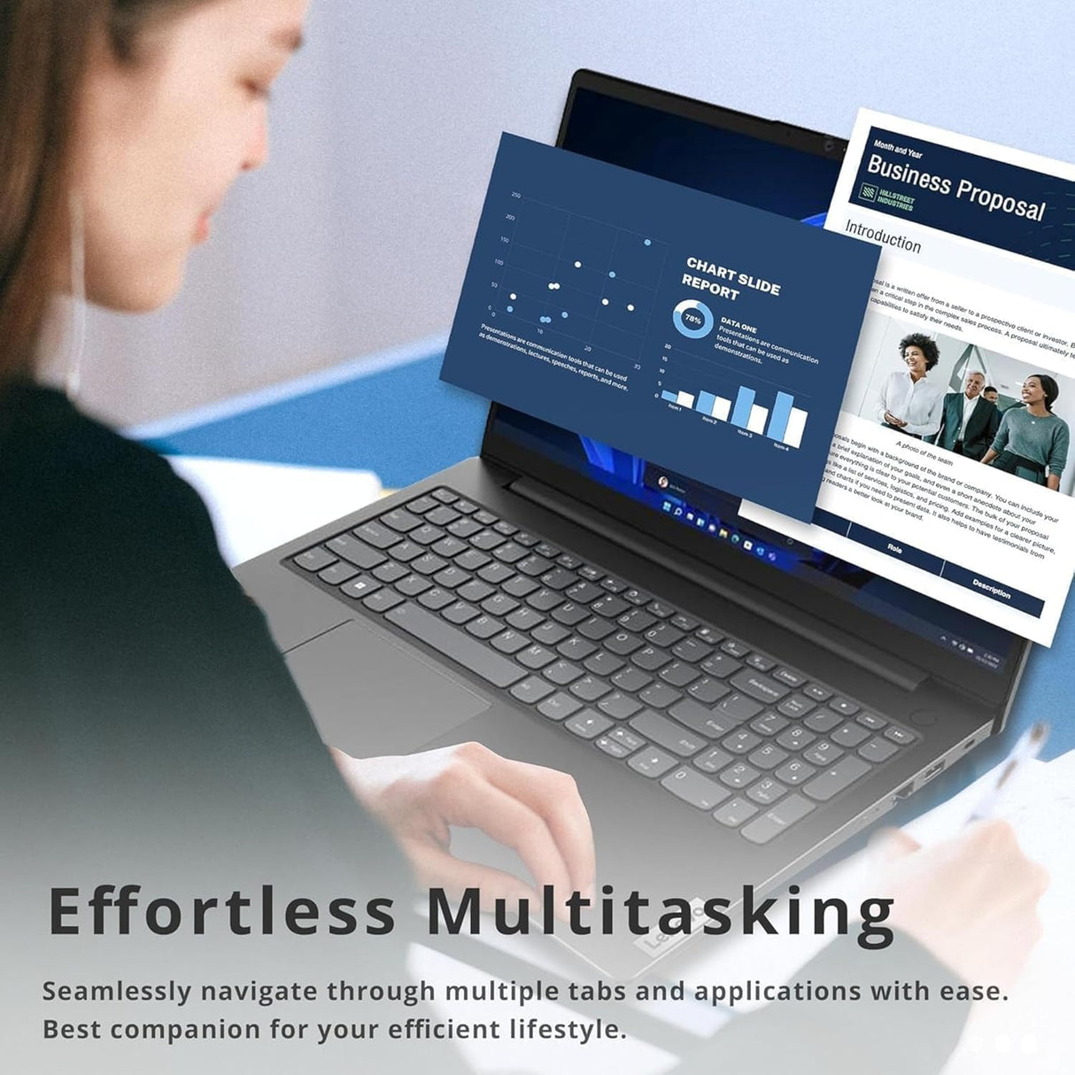 Laptop Lenovo V15, 16GB RAM, 256GB SSD, 15.6 FHD, Windows 11