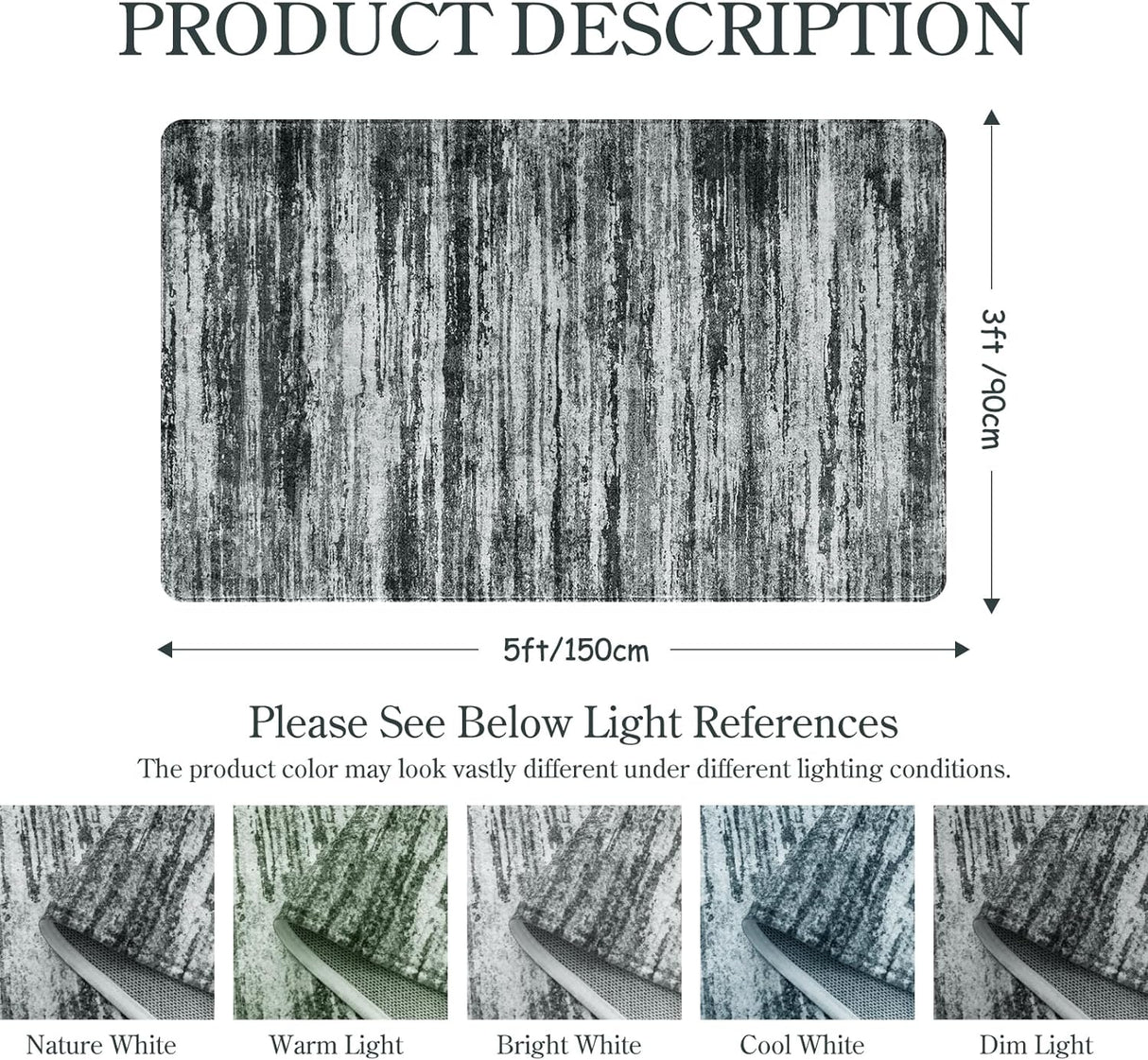 Alfombra moderna degradado para sala de estar Lahome