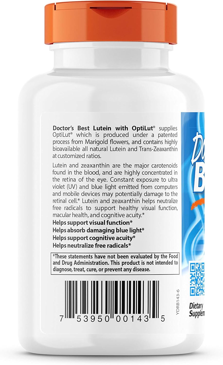 Suplemento Doctor Best 20 mg Lutein 120 und vegetarianas