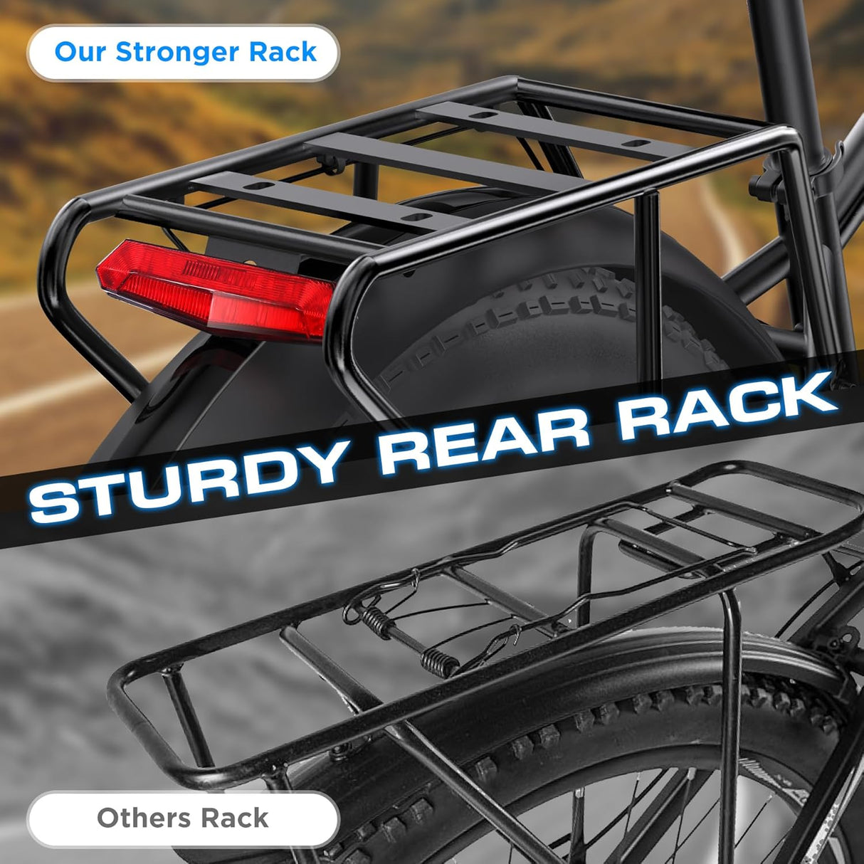 Bicicleta Eléctrica 750W, 60 Millas, Suspensión, 26 Fat Tire