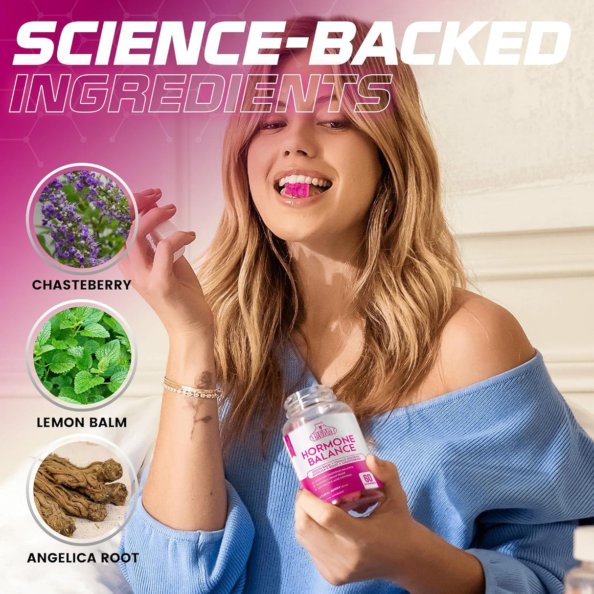 Equilibrio hormonal para mujeres para aliviar dolor