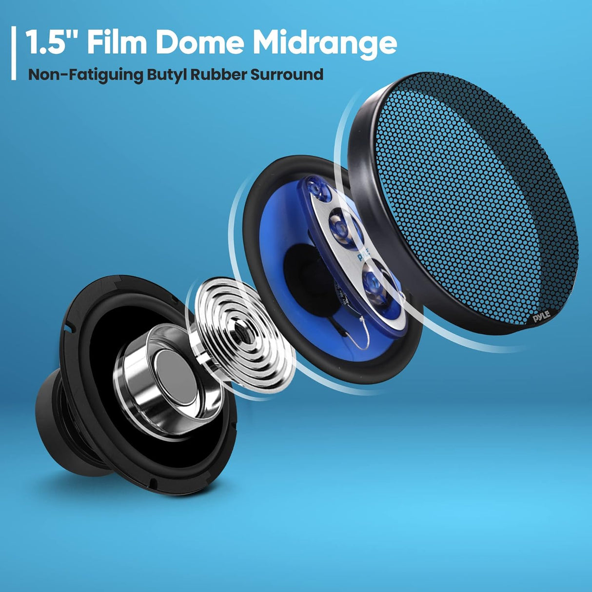 Sistema de altavoces de sonido de cuatro vías PYLE PL84BL