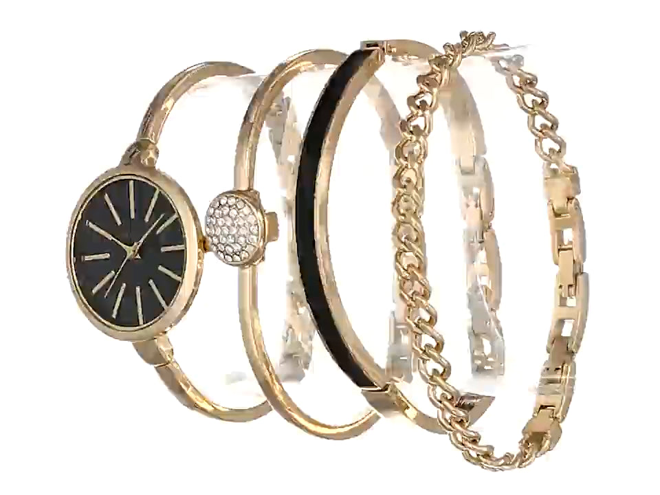 Juego de brazalete de cristal para mujer