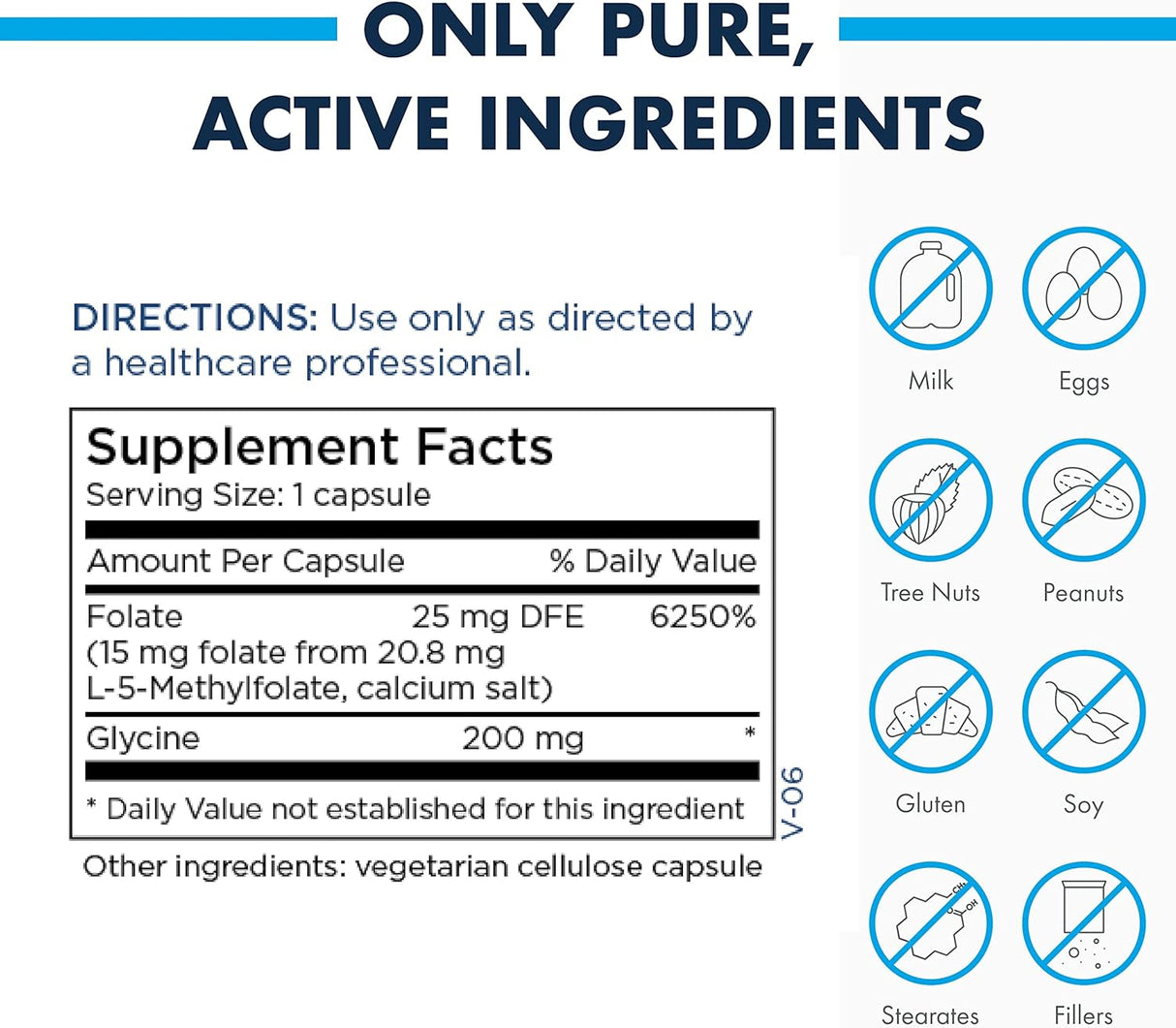 SuplementoMethylPro 15 mg de L-metilfolato (90 cápsulas)