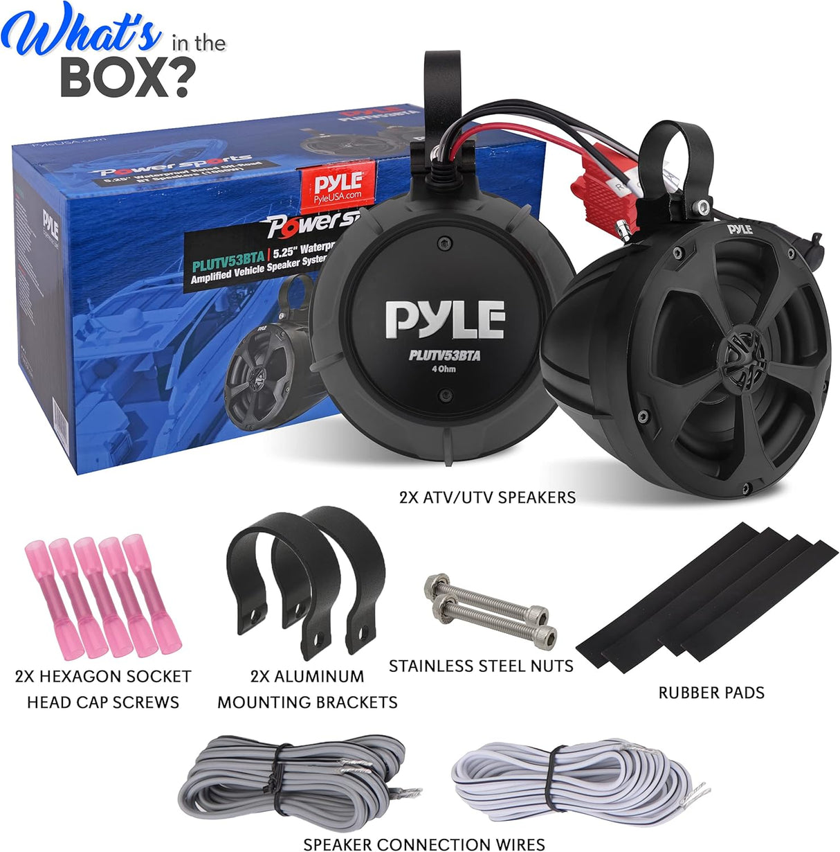 Parlantes impermeables de 2 vías PYLE PLUTV53BTA