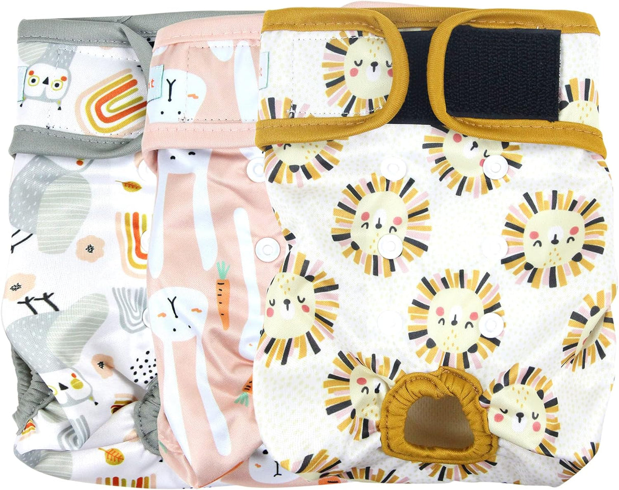 Langsprit - Pañales lavables perro cómodos con broches a presión