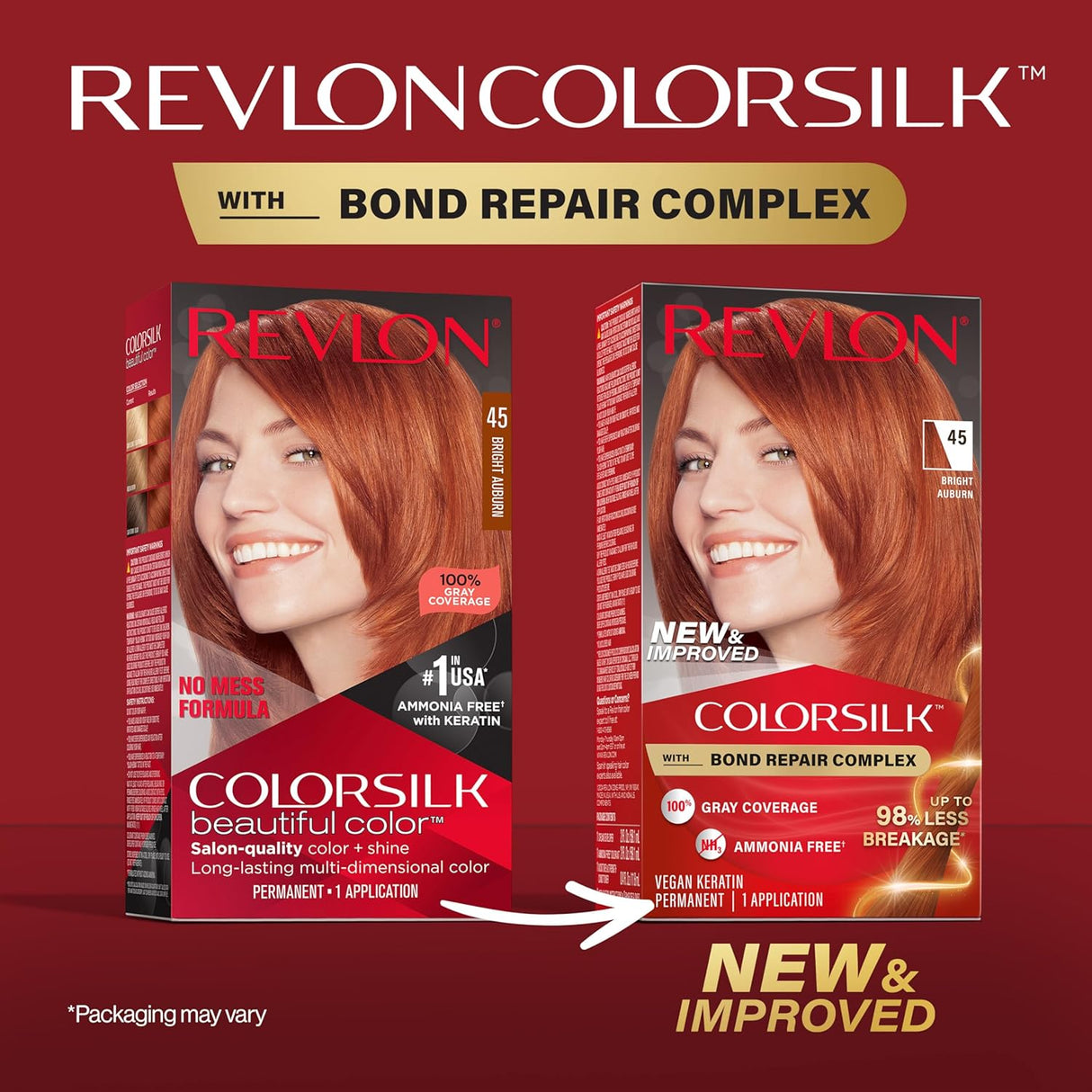 Tinte Permanente Revlon ColorSilk, Sin Amoniaco, Pack de 3