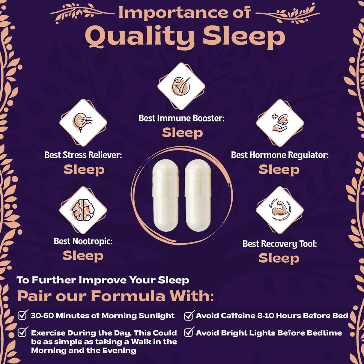 Bisglicinato de magnesio 500 mg hongo Reishi 350 mg L teanina