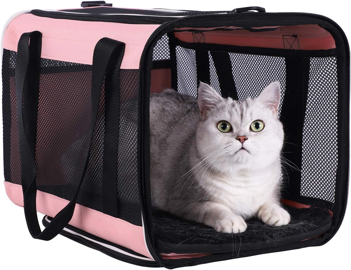 Transportadora fácil para gatos grandes y medianos, Escape Proof