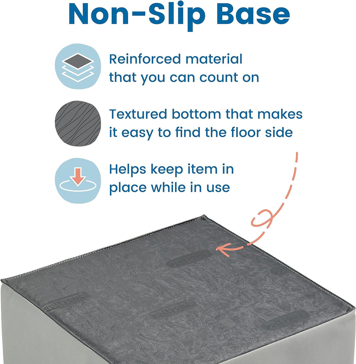 ECR4Kids SoftZone - Cojines de suelo, cuadrados, asientos flexibles, espuma de mar, 6 piezas