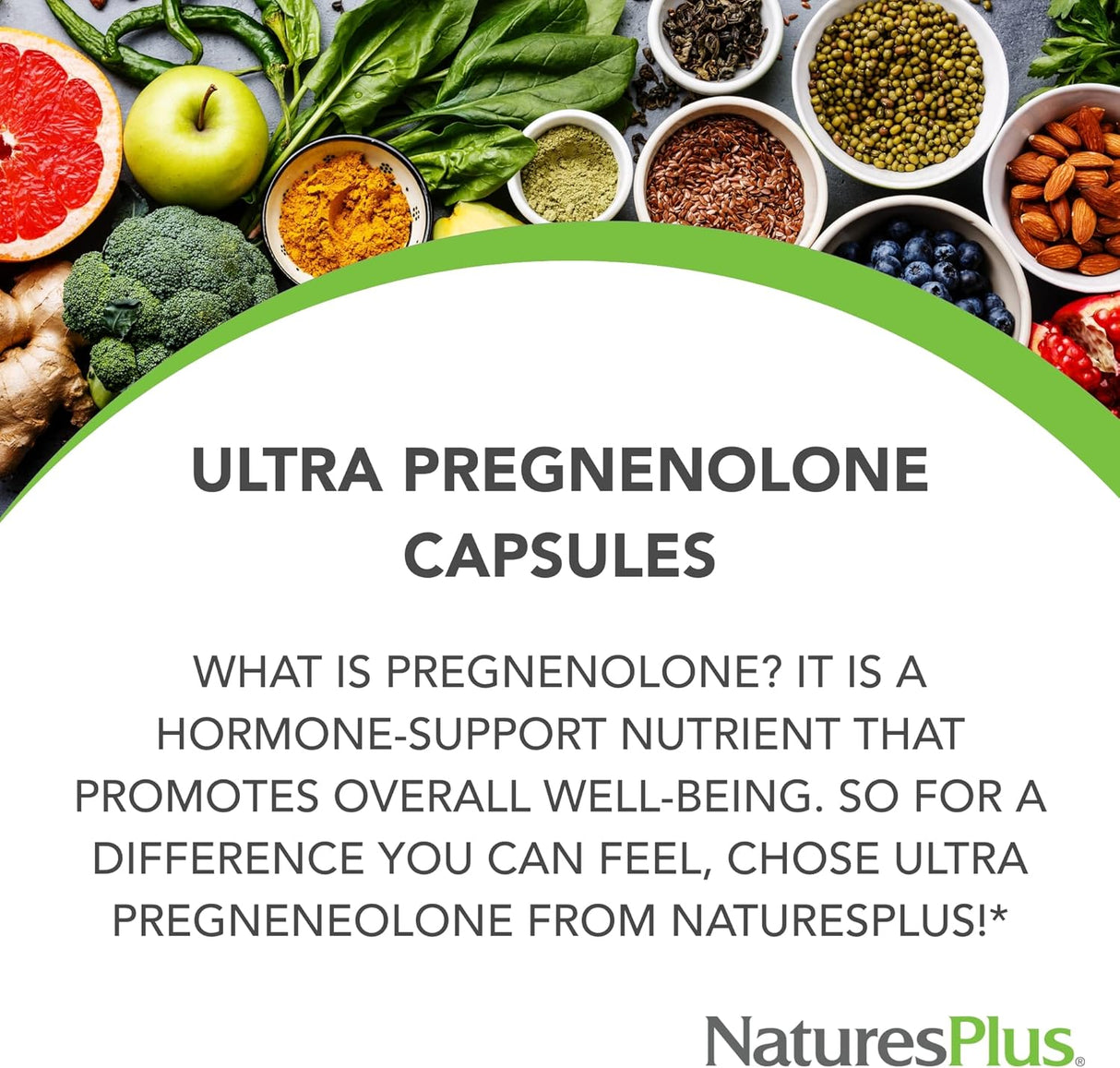 Suplemento Ultra Pregnenolone 50 mg - Natures Plus - 60 Caps