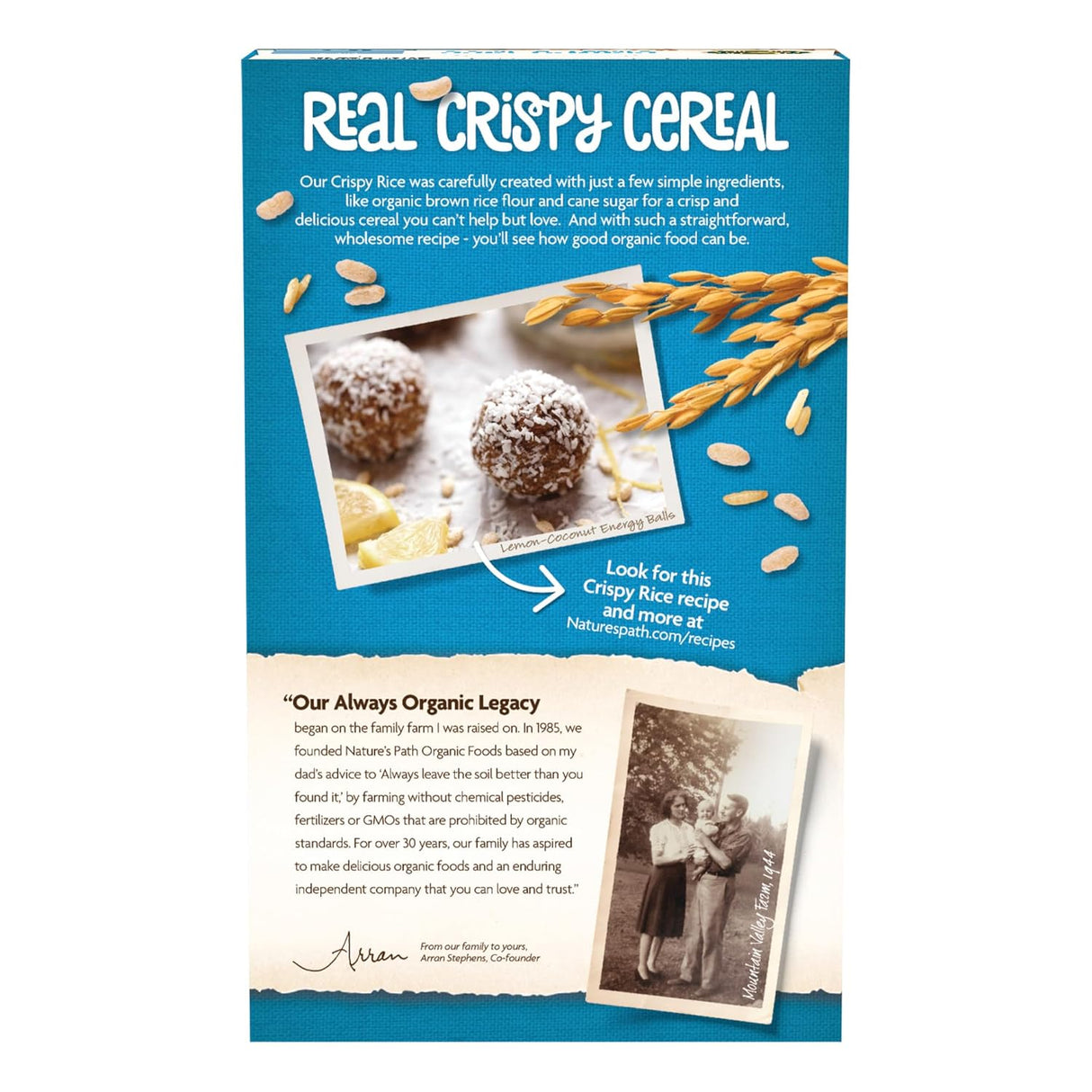 Cereal de Arroz Crujiente Nature's Path, Orgánico, 10 oz