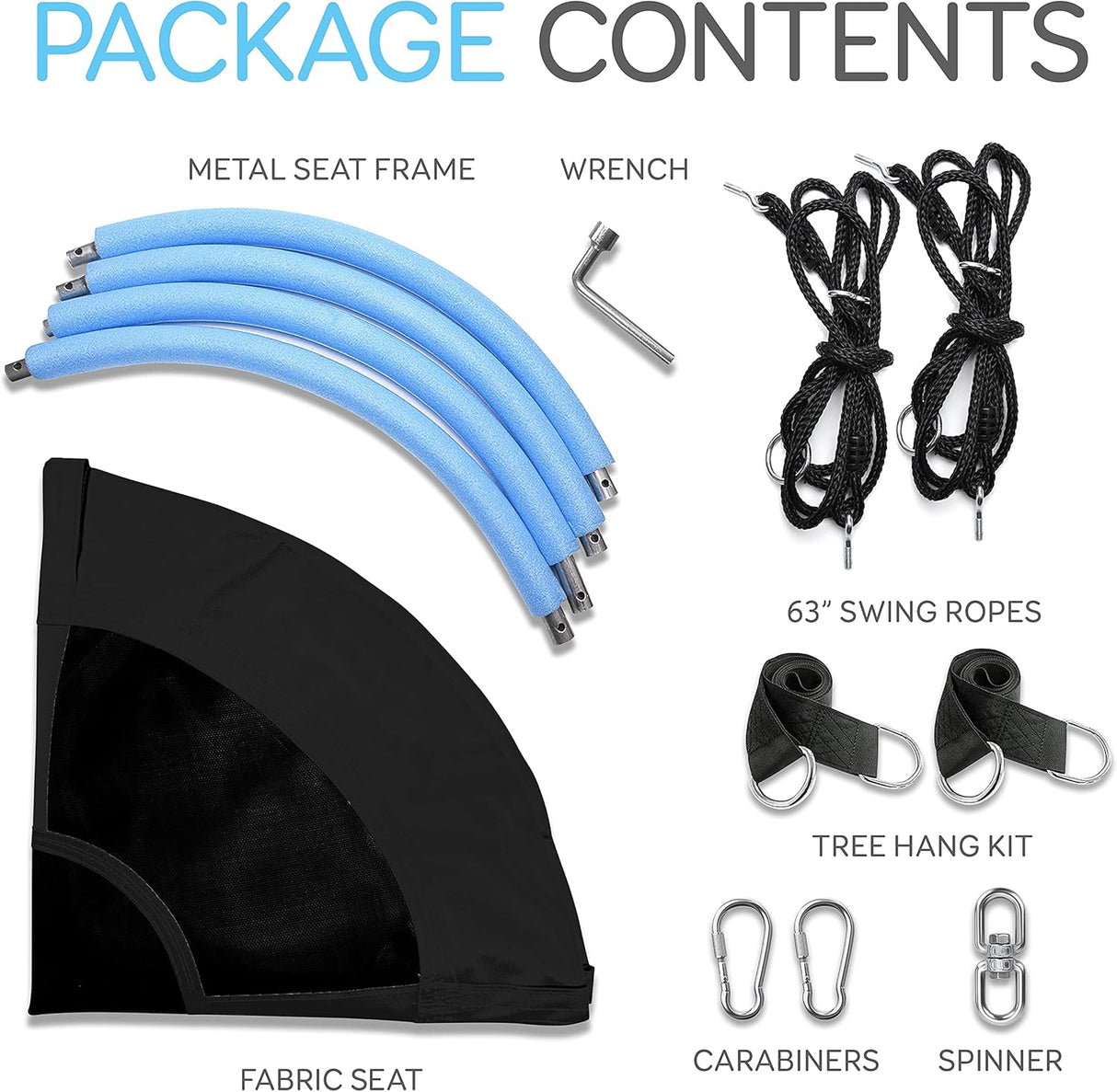 Columpio de platillo volador SERENELIFE SLSWNG102