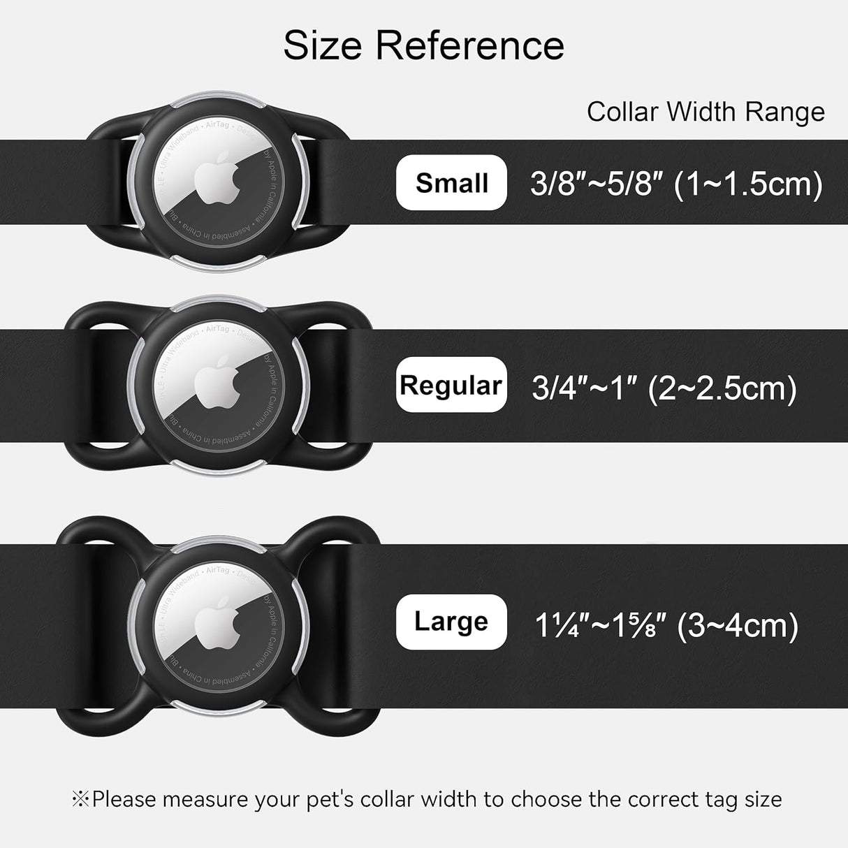 Soporte Airtag Impermeable para Collares de Perro, Ultra-Durable