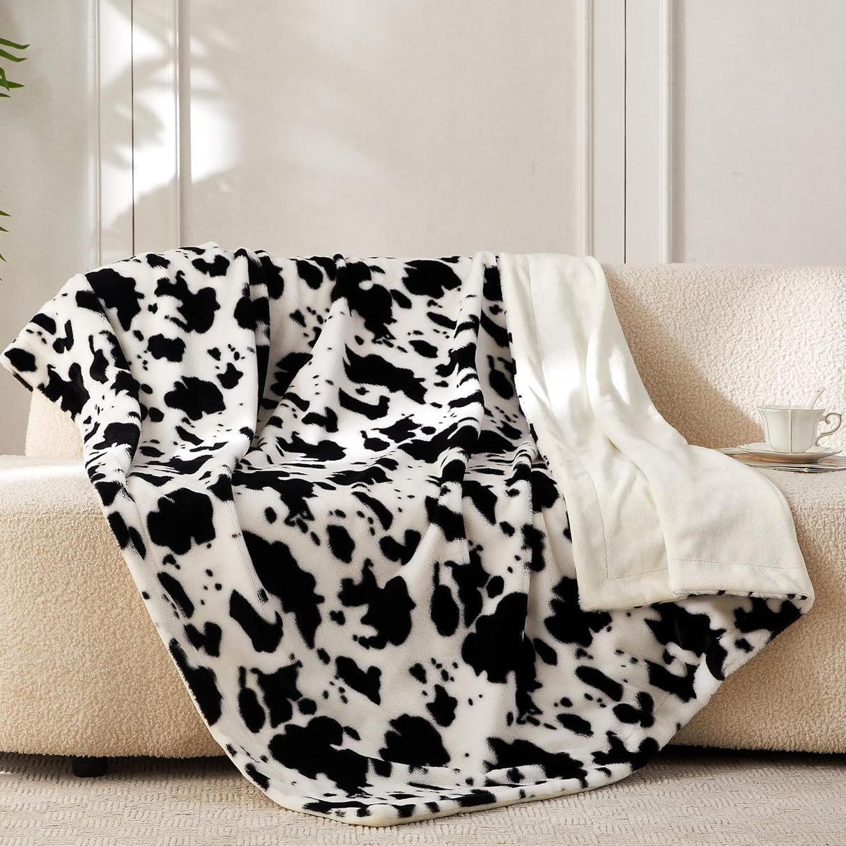 Manta de piel sintética COOVA, suave y cómoda 50x60 pulgadas